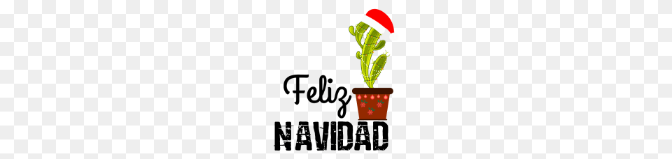 Feliz Navidad Cactus Cactus Christmas Gift, Plant, Potted Plant, Cookware, Pot Png Image