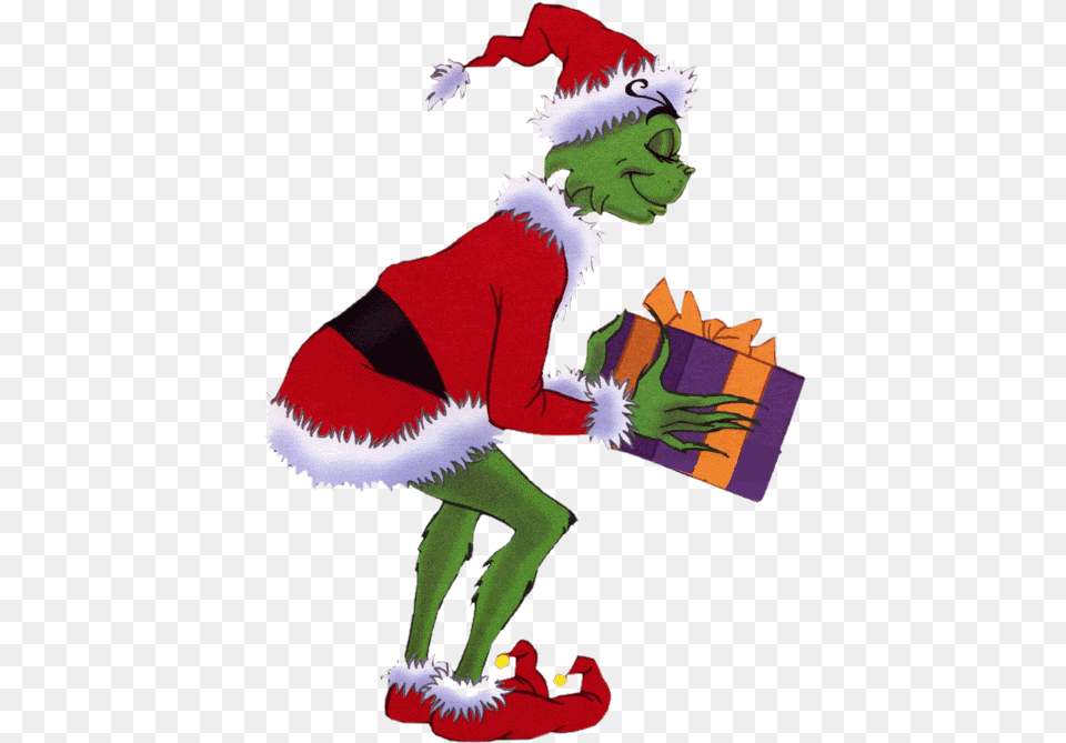 Feliz Navidad Grinch Gif Clipart Grinch, Elf, Baby, Person, Art Free Png Download