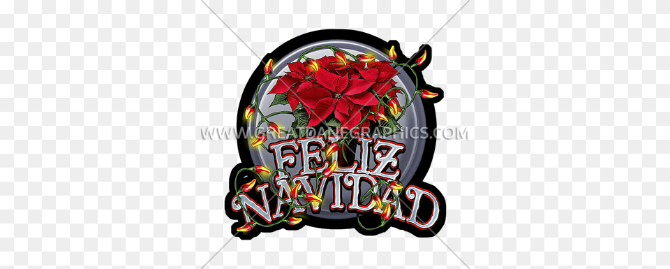 Feliz Navidad Production Ready Artwork For T Shirt Printing, Art, Pattern, Graphics, Floral Design Free Png