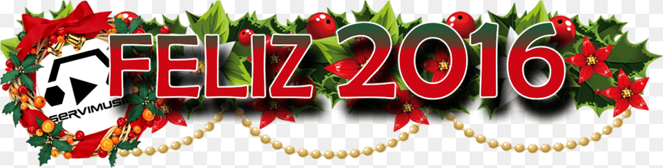 Feliz Navidad Y Prospero A O Nuevo M Sica Video Y Karaoke Girlande Weihnachten, Leaf, Plant, Accessories, Art Png