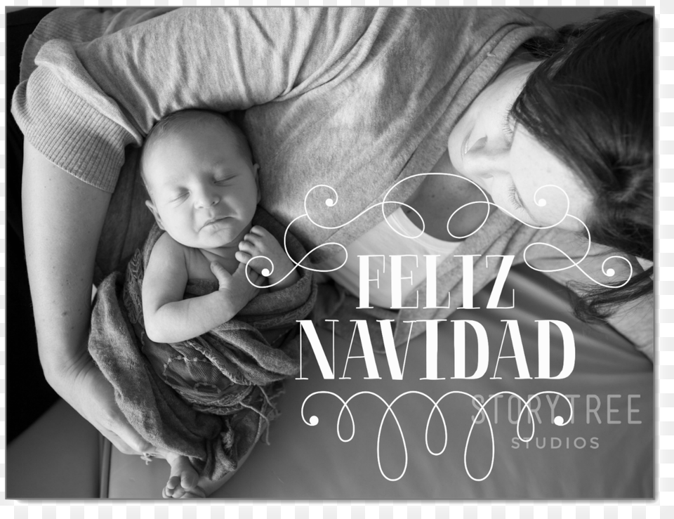 Feliz Navidad Y Prospero Nuevo, Baby, Face, Head, Newborn Free Png Download