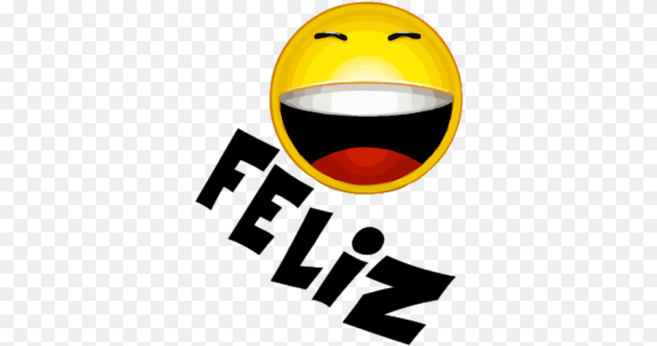 Feliz Portuguese Happy Text Emoji Smile Yellow Smiley, Glass, Clothing, Hardhat, Helmet Png