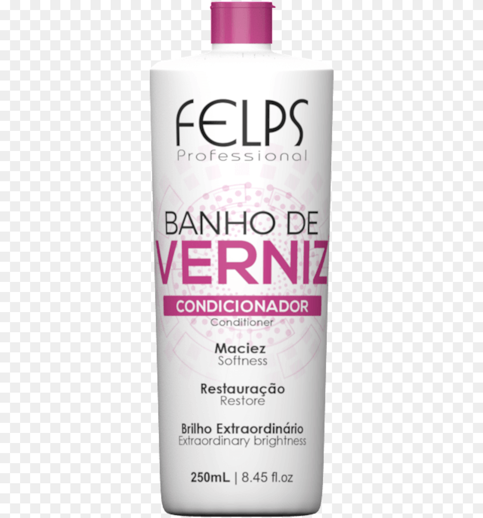 Felps Professional Banho De Verniz Brilho Shampoo Lip Care, Bottle, Lotion, Can, Tin Free Png