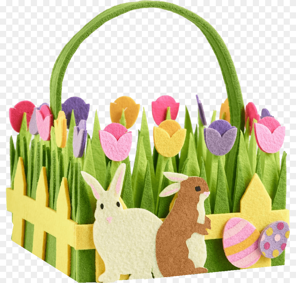 Felt Easter Basket, Accessories, Bag, Handbag, Plant Free Transparent Png