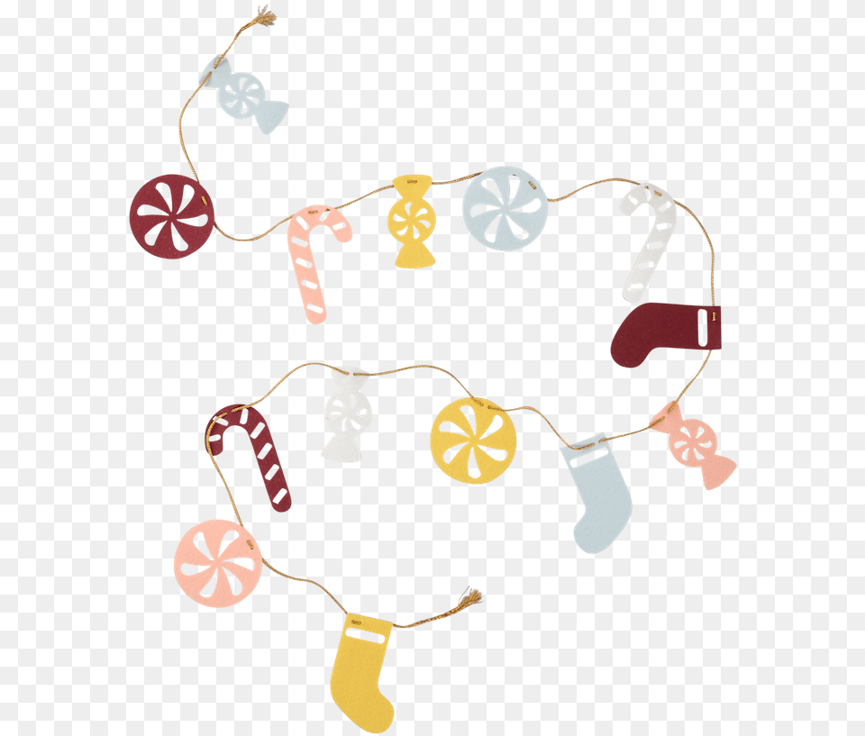 Felt Garland Sweets Garland, Face, Head, Person, Dynamite Free Png