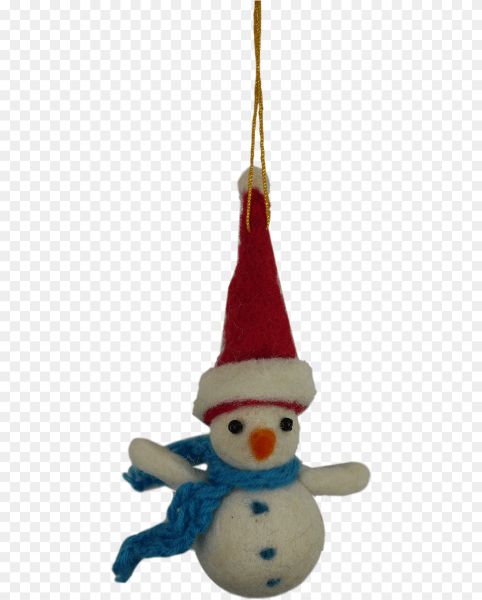 Felt Snowman Christmas Decoration Christmas Handmade Decorations, Clothing, Hat, Outdoors, Winter Png