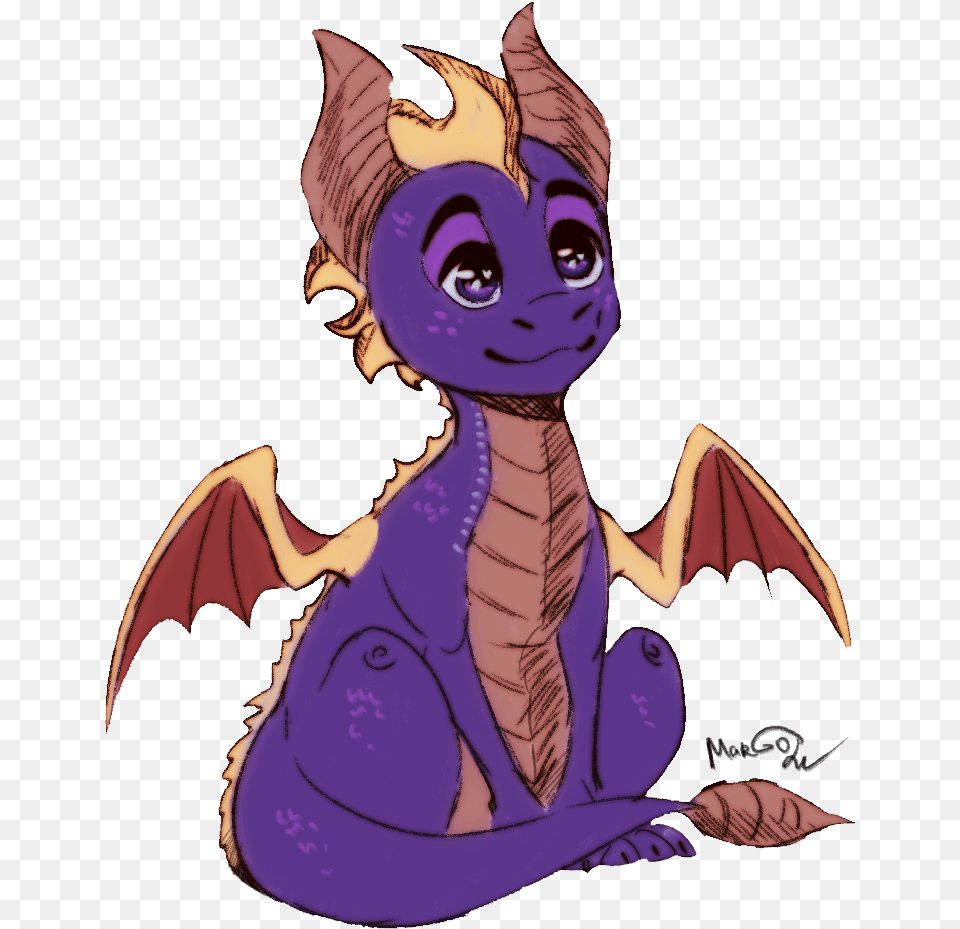 Felt The Inpiration To Draw Spyro Again Dragon, Baby, Person, Face, Head Png Image