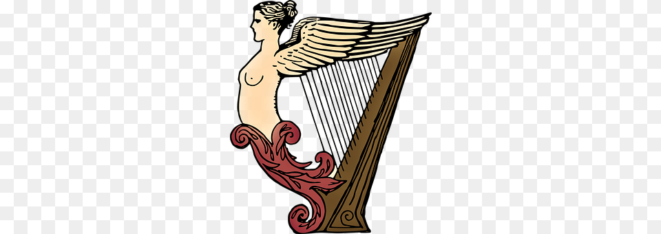 Female Musical Instrument, Harp, Person Free Png