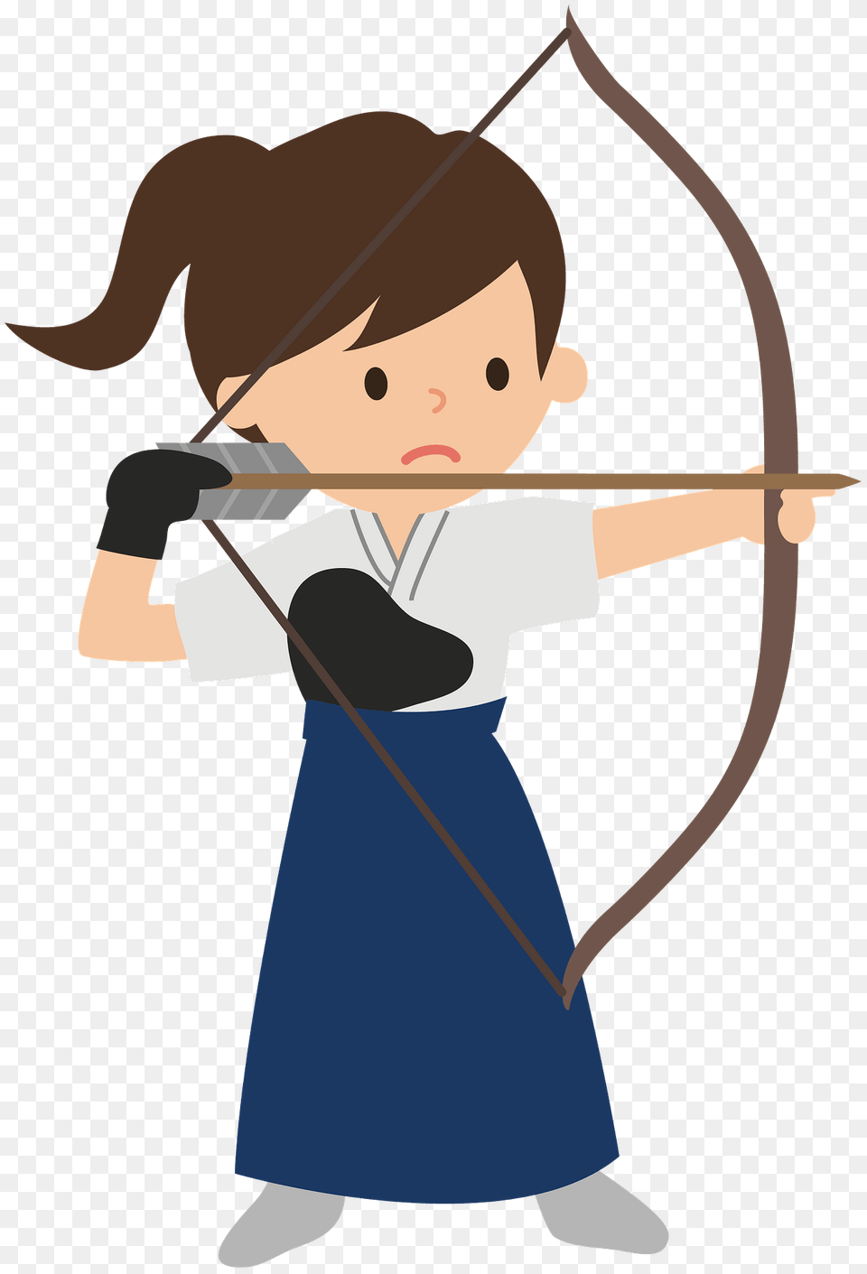 Female Archer Clipart, Archery, Bow, Person, Sport Free Transparent Png
