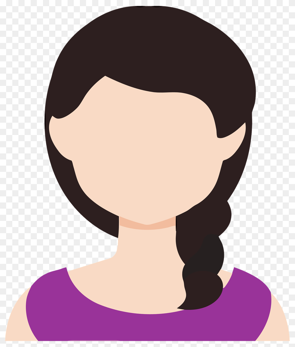 Female Avatar Clipart, Head, Body Part, Face, Person Png