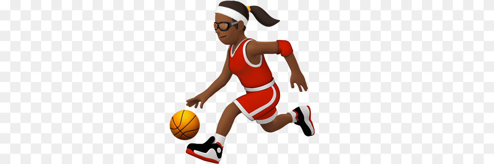 Female Basketball Player Apple Emoji, Ball, Basketball (ball), Sphere, Sport Png
