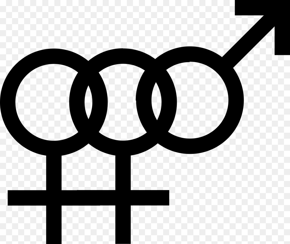 Female Bisexuality Symbol Clip Arts Bisexual Symbol, Gray Free Png