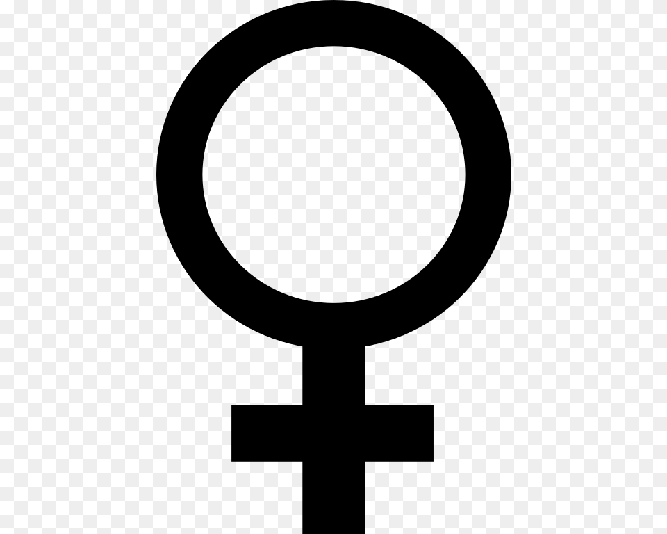 Female Black Symbol, Gray Free Transparent Png
