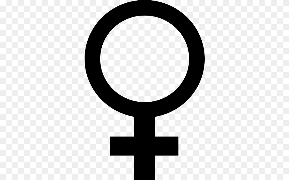 Female Black Symbol, Gray Free Png Download