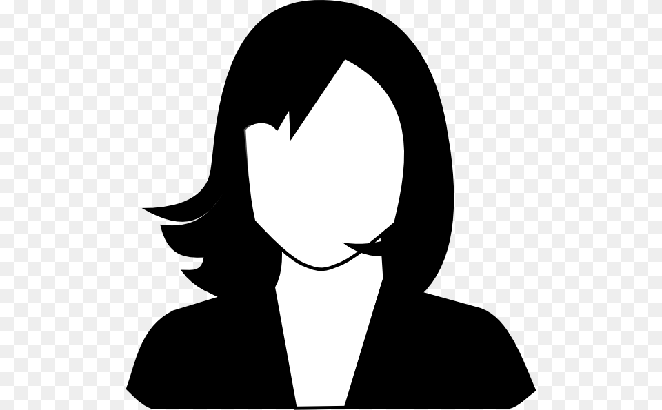 Female Black White Clip Art, Adult, Person, Stencil, Woman Free Transparent Png