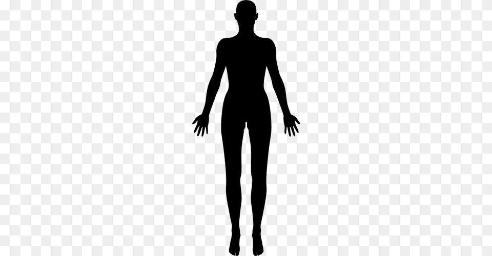 Female Body Silhouette, Gray Free Transparent Png