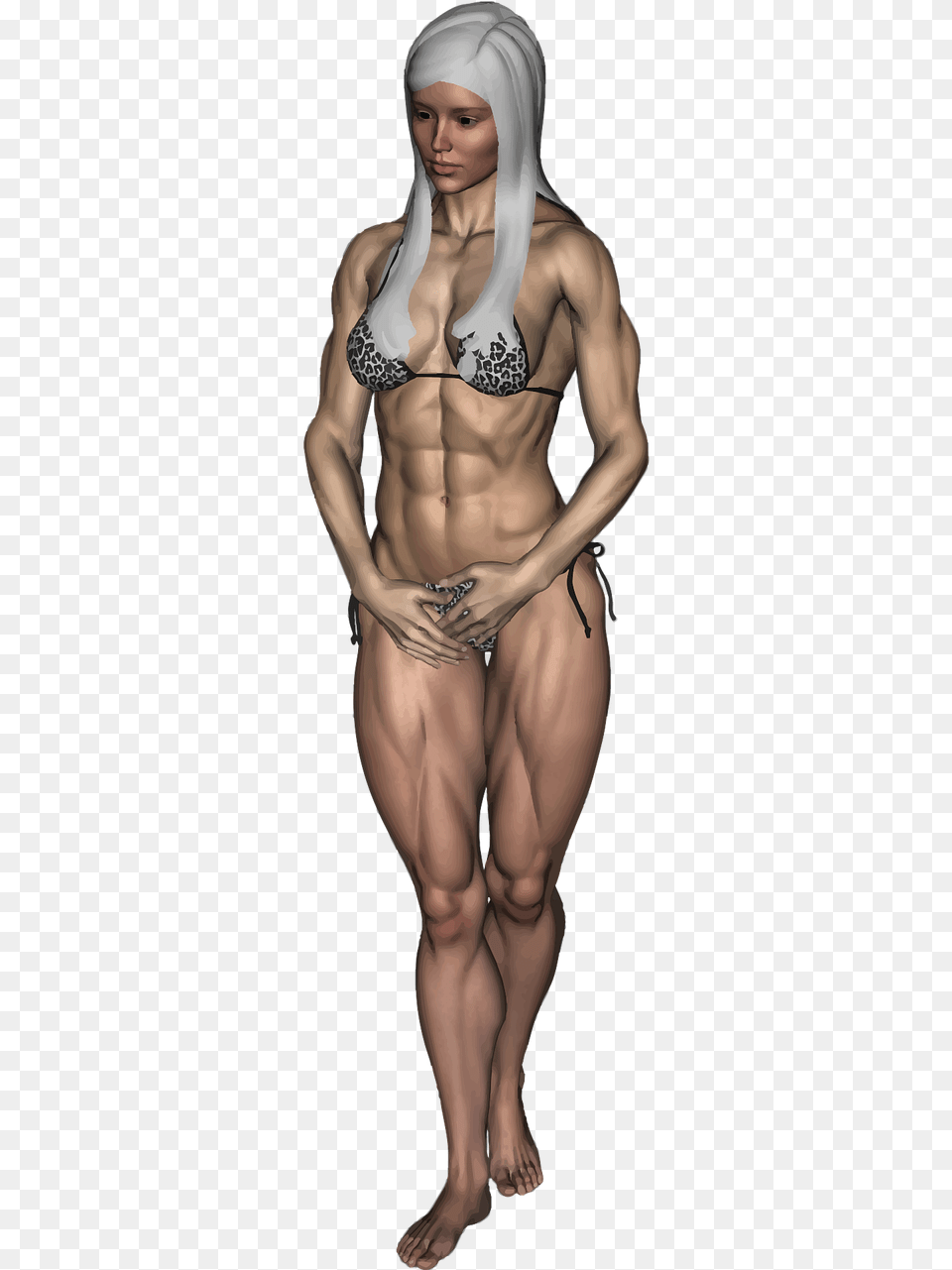 Female Bodybuilder, Adult, Torso, Skin, Person Free Png Download