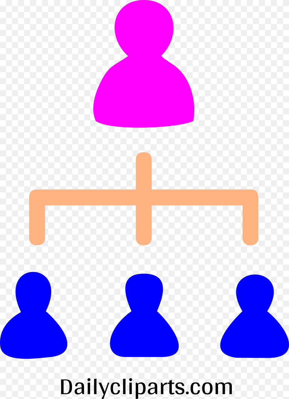 Female Boss 3 Male Managers Office Hierarchy Icon, Person Png