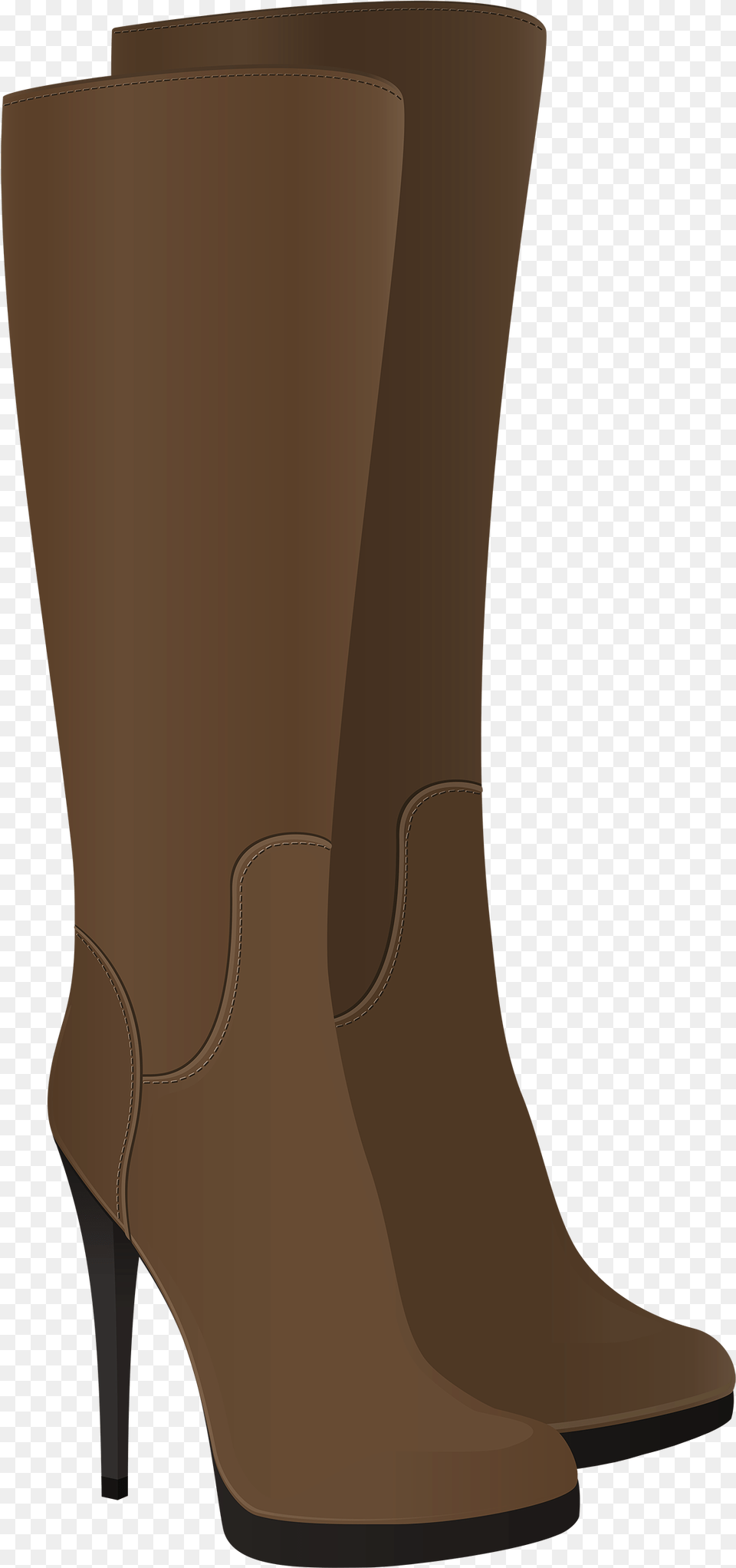 Female Brown Boots Clipart Riding Boot, Clothing, Footwear, Shoe, High Heel Free Png