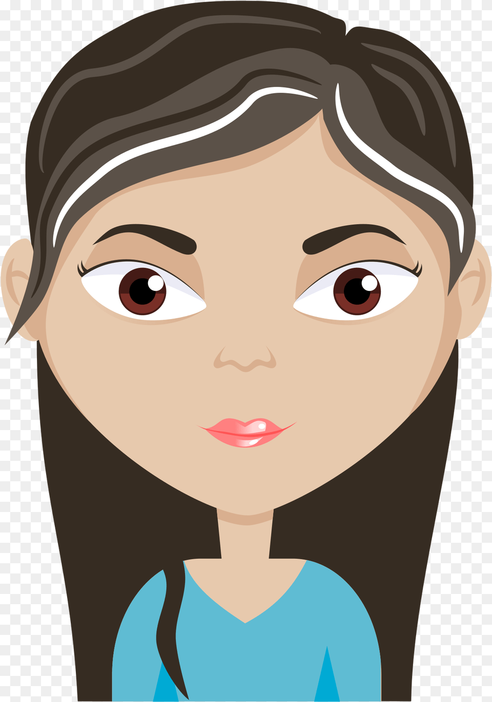 Female Cartoon Avatar Clip Arts Female Cartoon Face Clipart, Head, Baby, Portrait, Photography Png Image