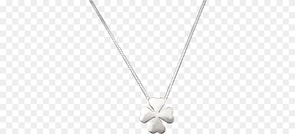 Female Chainbone Chain Simple Clover Feet Silver Pendant Locket, Accessories, Jewelry, Necklace, Diamond Free Transparent Png