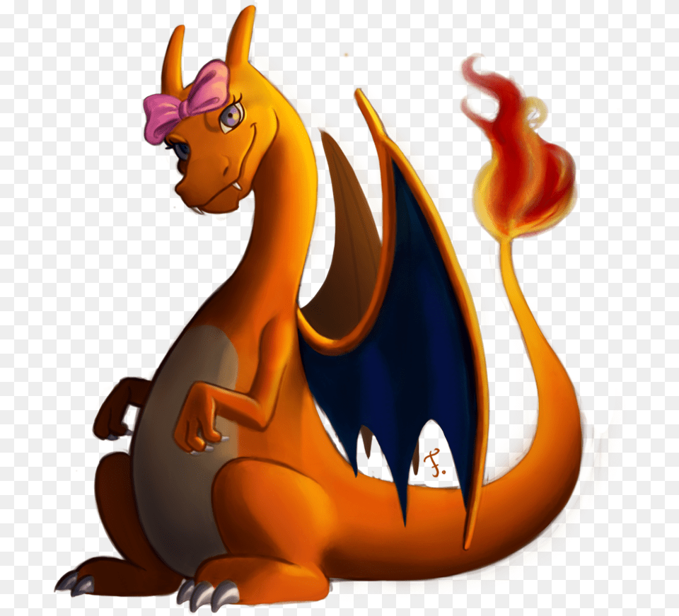 Female Charizard Cute, Cartoon Png Image