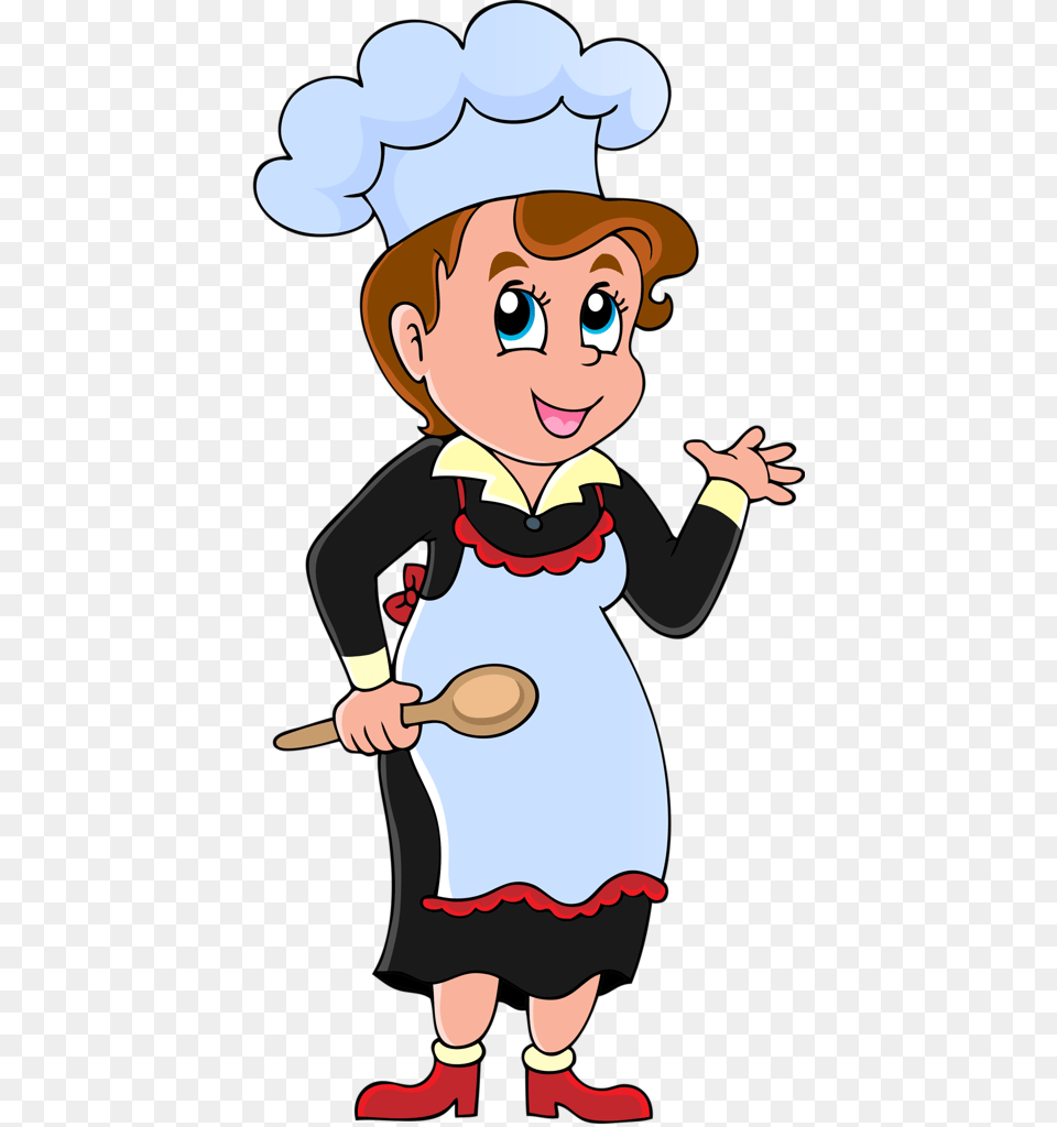 Female Chef Clipart, Cutlery, Spoon, Baby, Cartoon Free Png Download