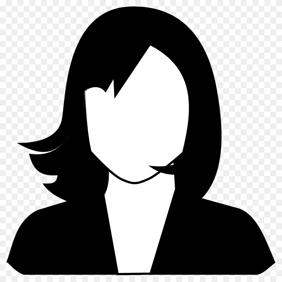 Female Clipart, Stencil, Adult, Person, Woman Png Image