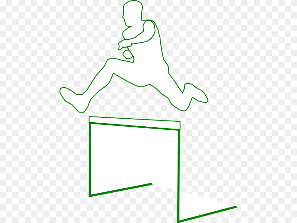 Female Clipart Hurdler Jumping, Hurdle, People, Person, Sport Png Image
