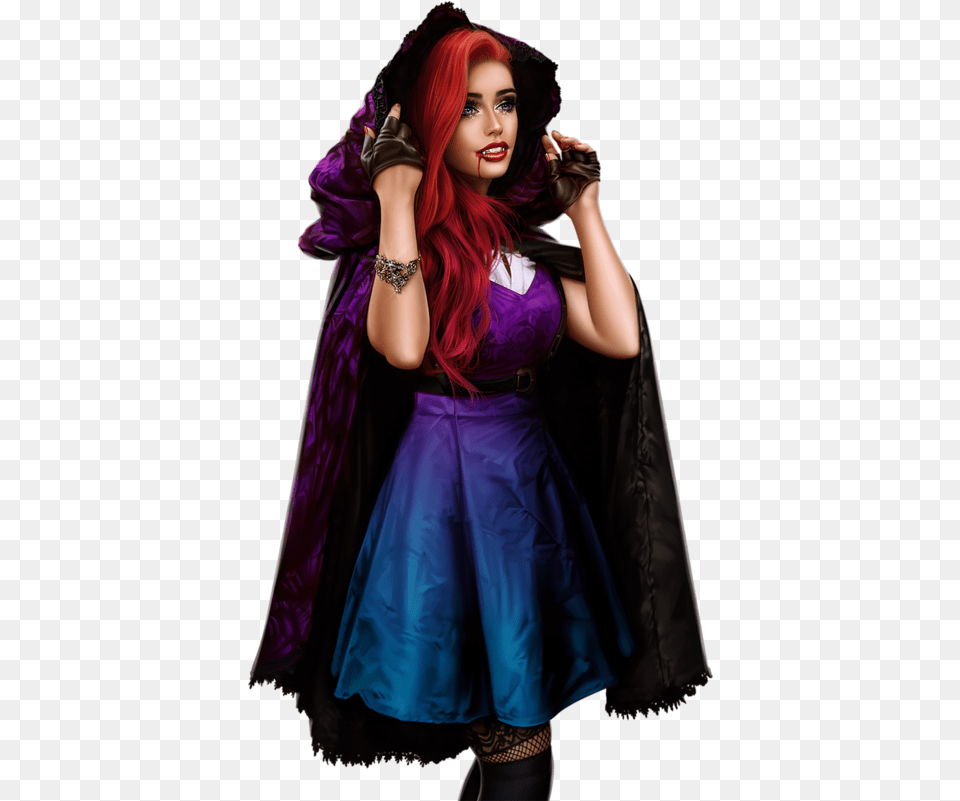 Female Clipart Vampire Event, Clothing, Costume, Dress, Person Free Png