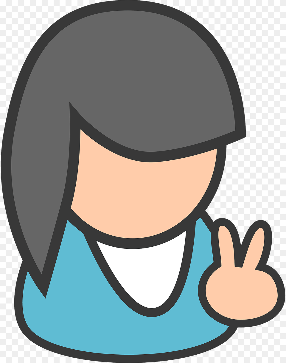 Female Cyan Clipart, People, Person, Helmet, Bow Free Png