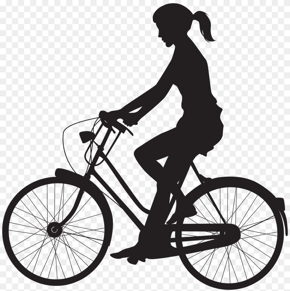 Female Cyclist Silhouette Clip Art, Firearm, Gun, Rifle, Weapon Free Png