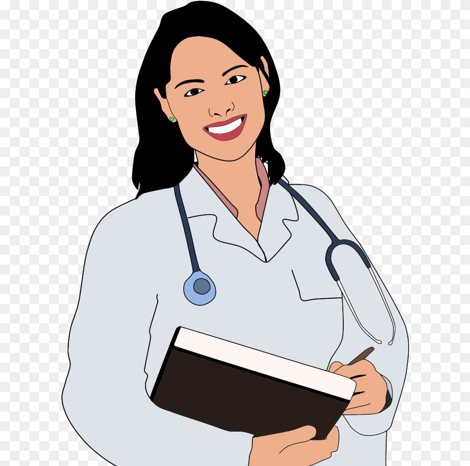 Female Doctor Clipart Transparent Female Doctor Clipart, Clothing, Coat, Lab Coat, Adult Png