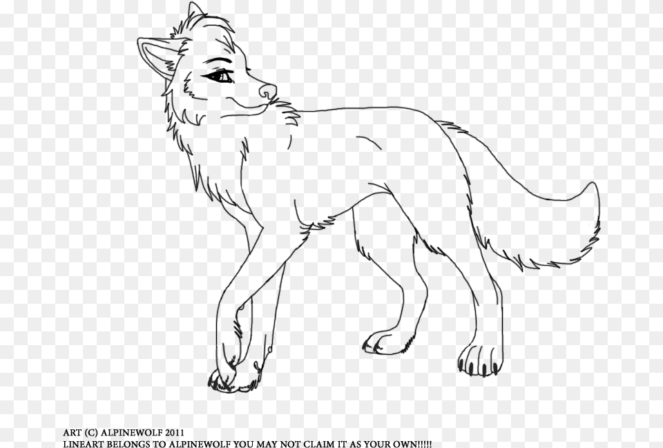 Female Drawing At Getdrawings Female Wolf Drawing Anime, Lighting, Silhouette Free Png