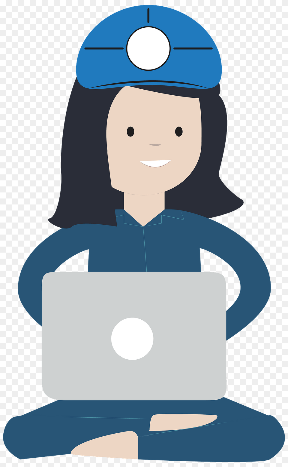 Female Engineer Working On A Laptop Clipart, Pc, Computer, Electronics, Person Free Png Download