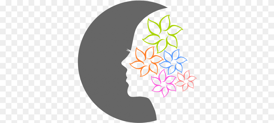 Female Face Flower Logo Object Women Face Logo, Art, Graphics, Pattern, Accessories Png Image