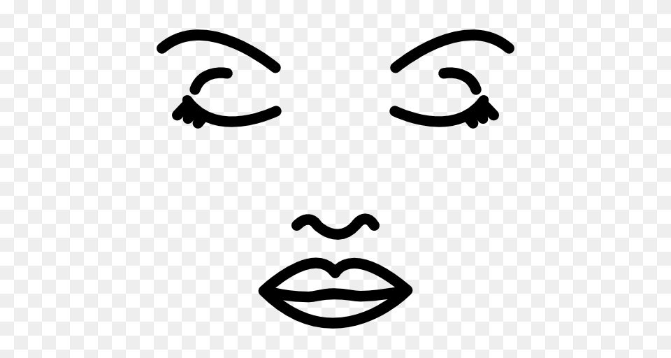 Female Face Icon, Stencil, Smoke Pipe, Head, Person Png Image