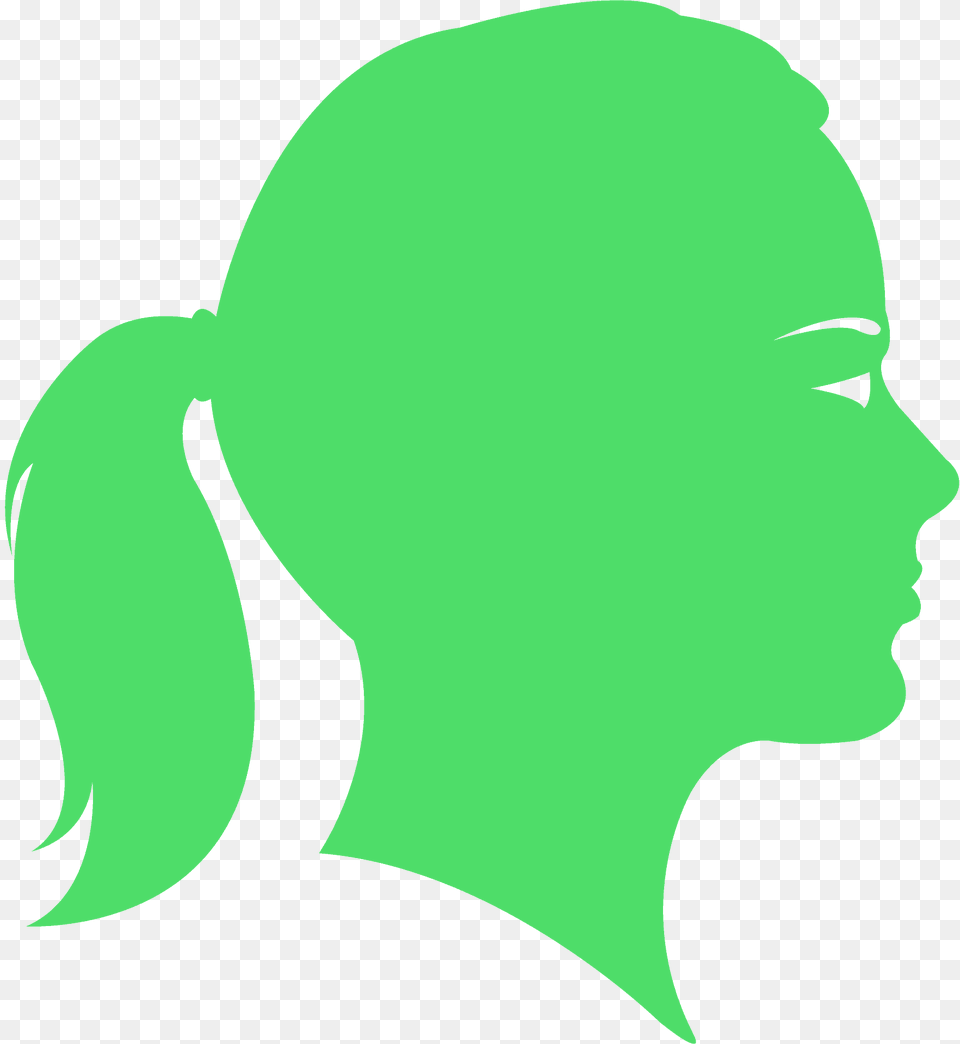 Female Face Silhouette, Head, Person, Body Part, Neck Free Png Download