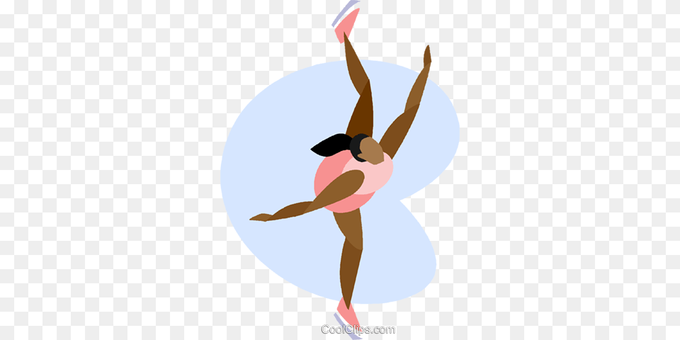 Female Figure Skating Royalty Free Vector Clip Art Illustration, Dancing, Leisure Activities, Person, Ballerina Png