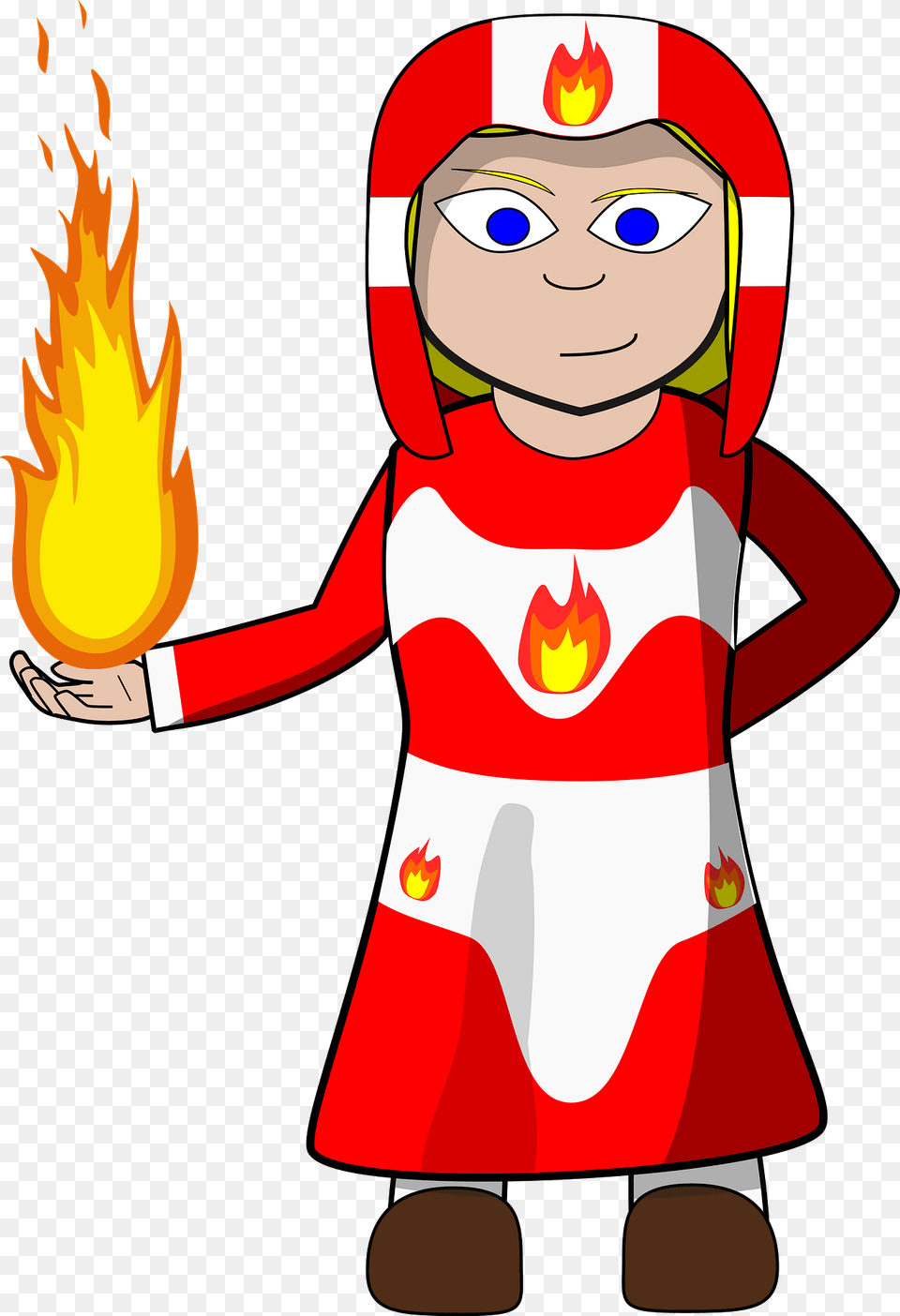 Female Fire Mage Clipart, Face, Head, Person, Baby Free Png