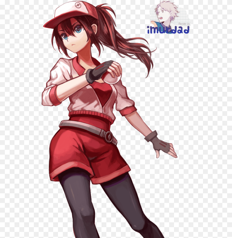 Female Fire Pokemon Trainer, Publication, Book, Comics, Adult Free Png Download