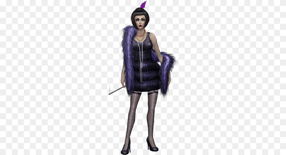 Female Flapper Costume Halloween Costume, Clothing, Person, Adult, Woman Png Image