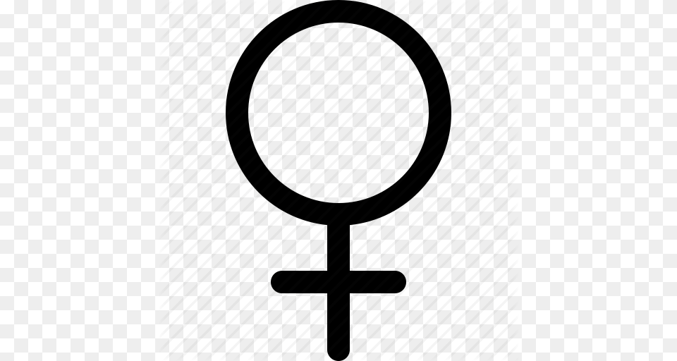Female Gender Girl Sex Sign Social Woman Icon, Magnifying Free Png
