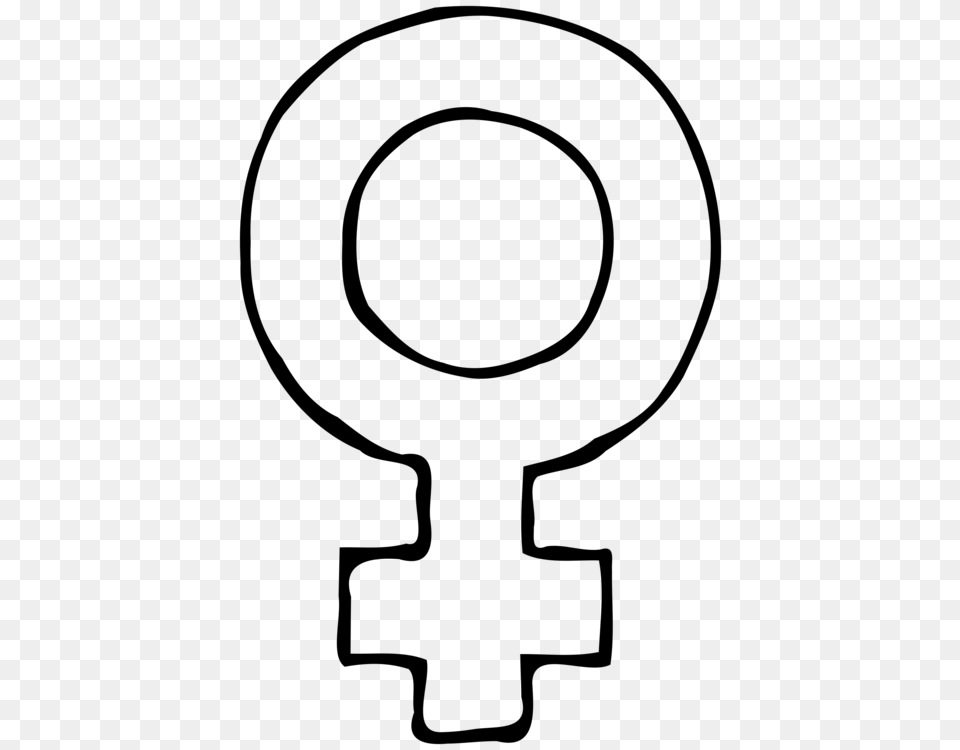 Female Gender Symbol Woman, Gray Free Transparent Png