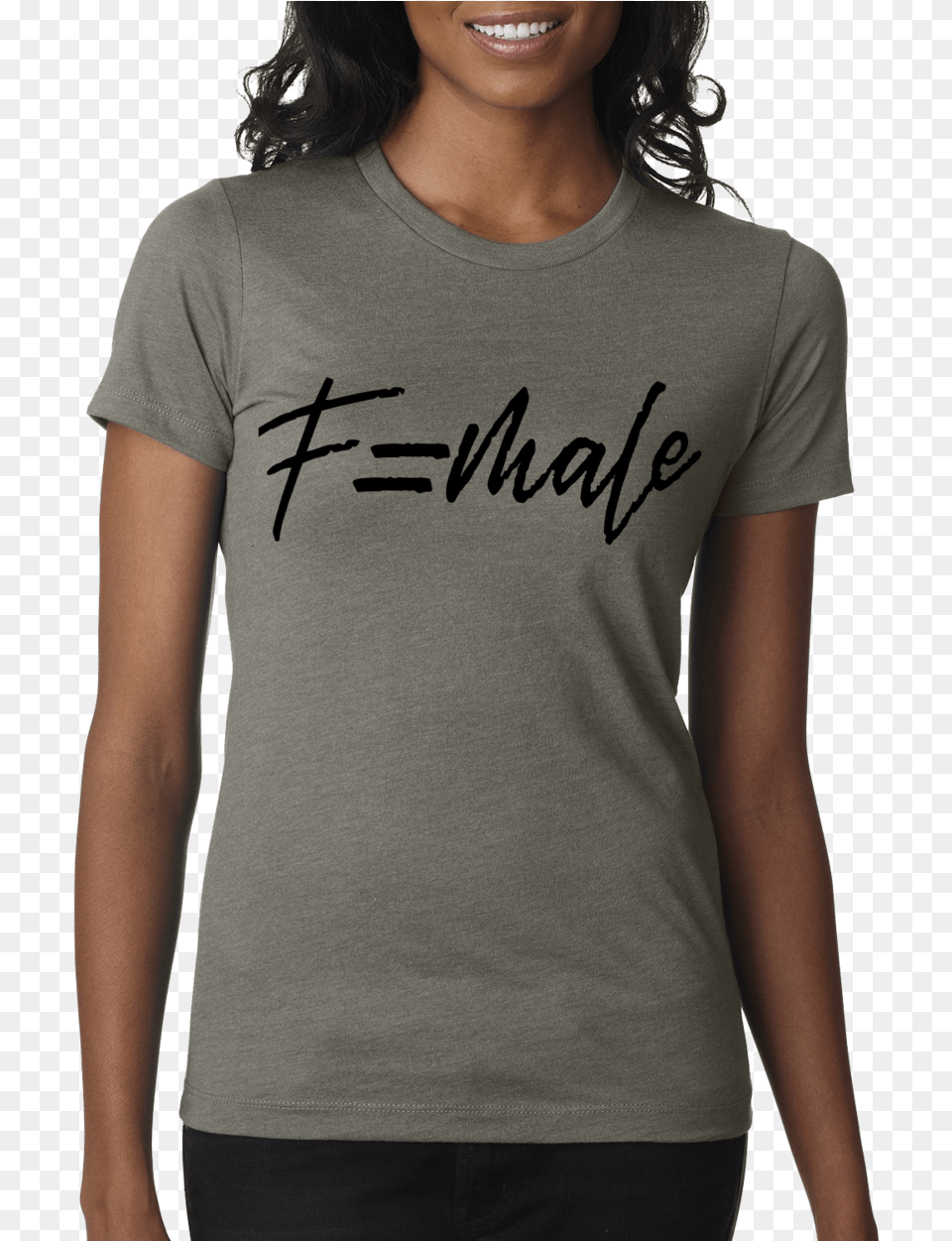 Female Grey Shirt, Clothing, T-shirt, Adult, Person Png Image