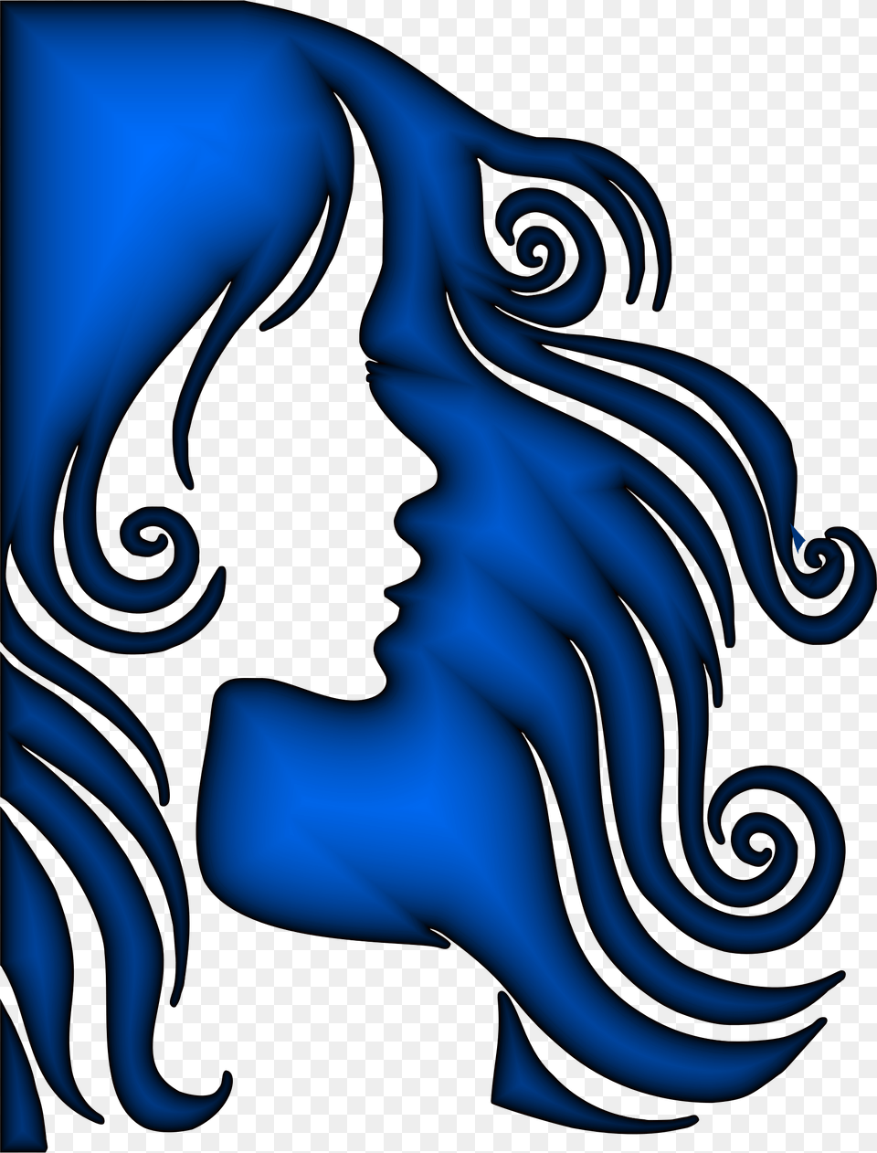 Female Hair Profile Silhouette Sapphire Icons, Art, Graphics, Pattern, Adult Png Image