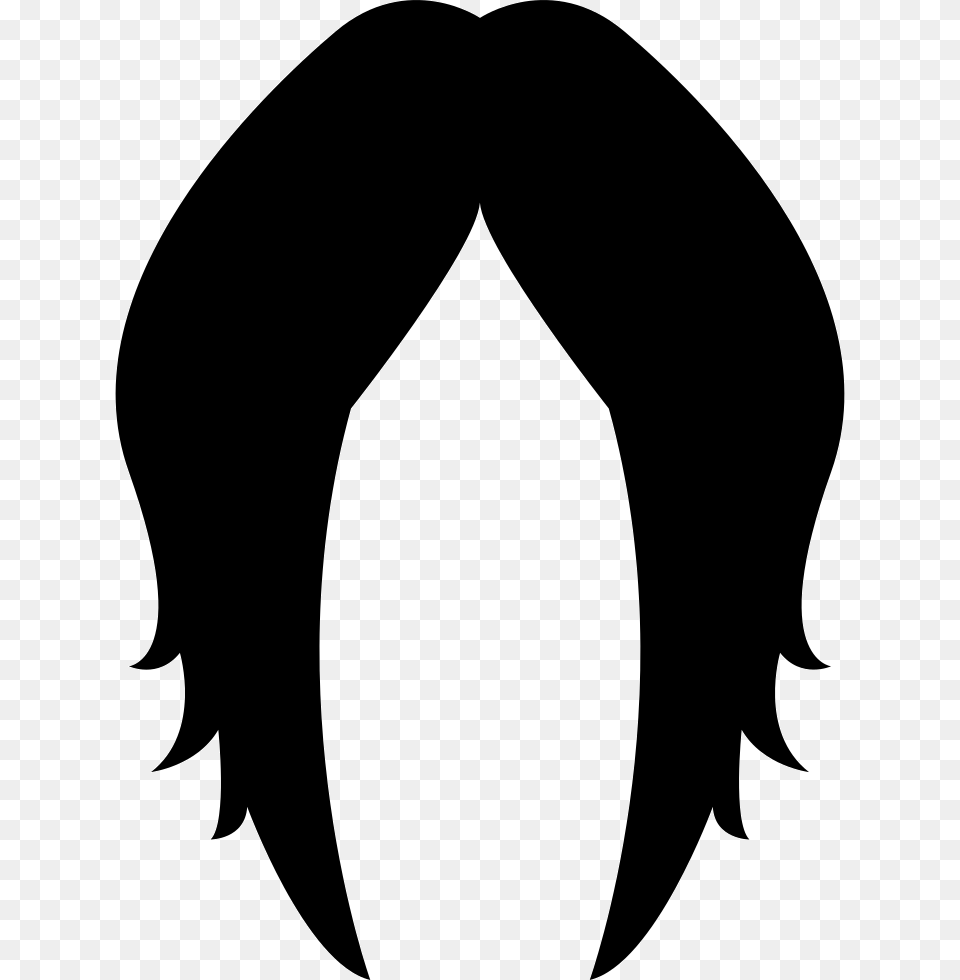 Female Hairstyle Wig Icon Download, Stencil, Silhouette, Logo, Animal Free Transparent Png