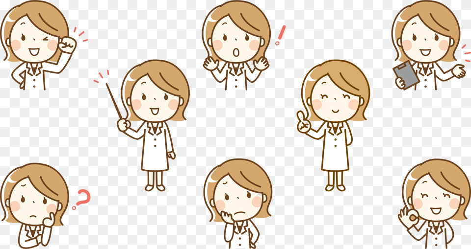 Female Healthcare Worker Clip Arts Healthcare Worker Cartoon, Book, Comics, Publication, Baby Free Png
