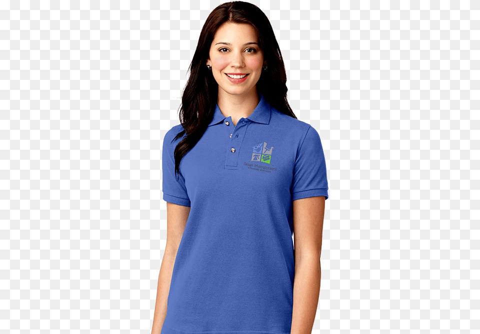 Female In Blue Polo, T-shirt, Clothing, Shirt, Adult Png