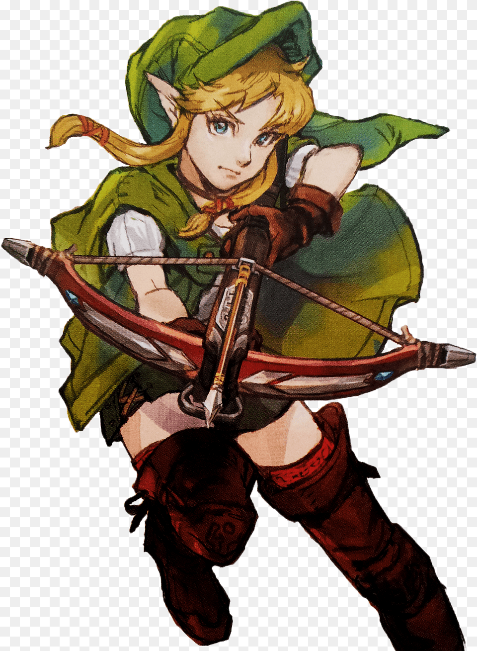 Female Link Hyrule Warriors, Person, Archer, Sport, Publication Png